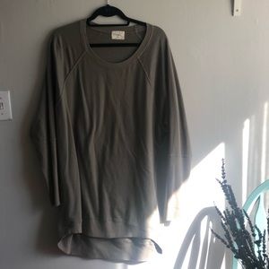 Anthropologie Olive Green Oversized Sweater
